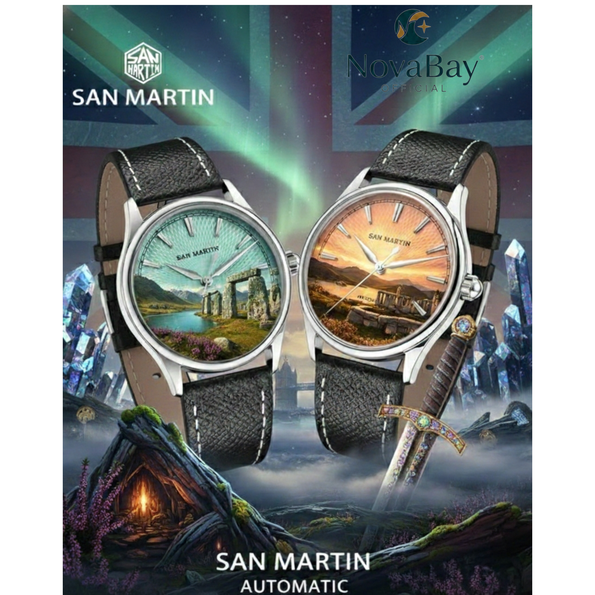 The Heritage Pavé: San Martin 37mm Dress Watch