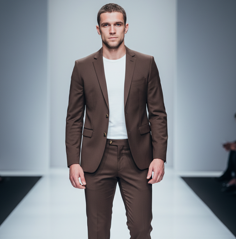 The Victoria Promenade: Loose-Fit Wool Formal Suit