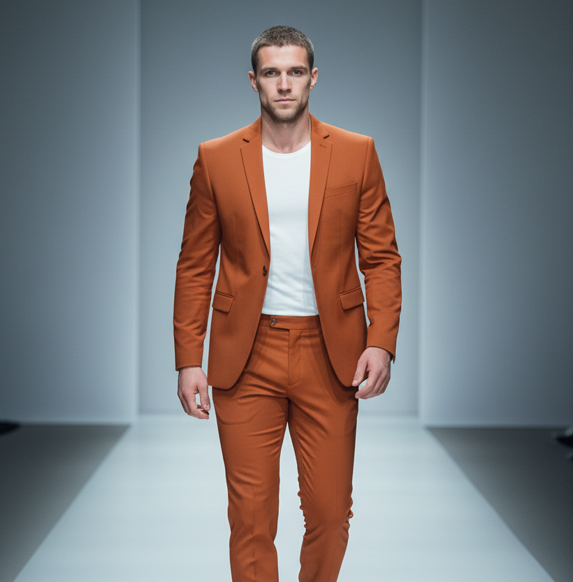 The Victoria Promenade: Loose-Fit Wool Formal Suit