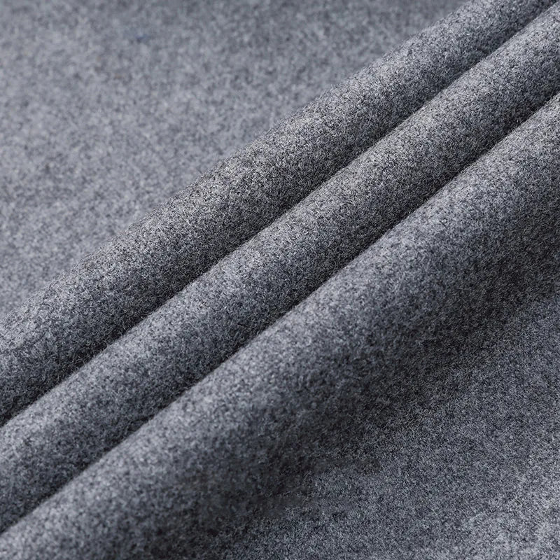 The Granite Sovereign: 100% Wool Double-Breasted Suit