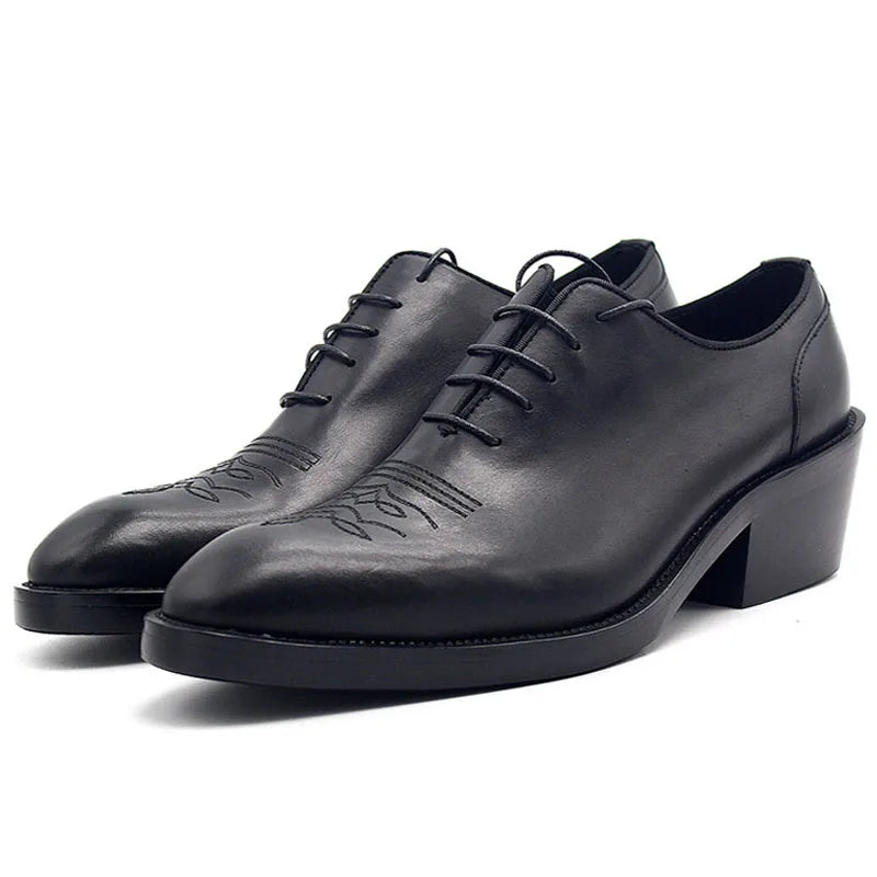 The Sterling Rise: Luxury Genuine Leather Derby