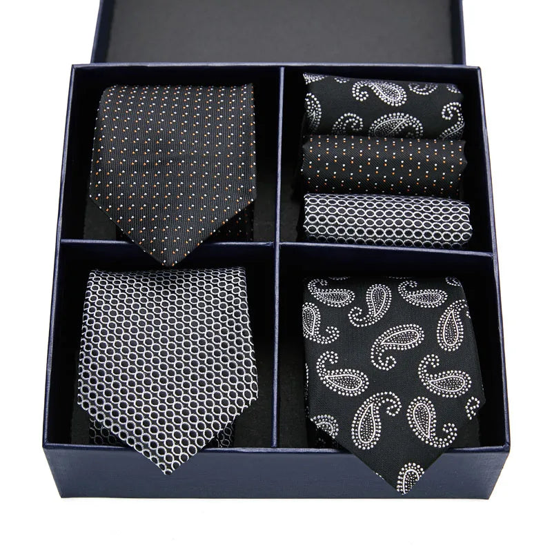The VanGise Signature: Premium Silk Paisley Tie & Hanky Set