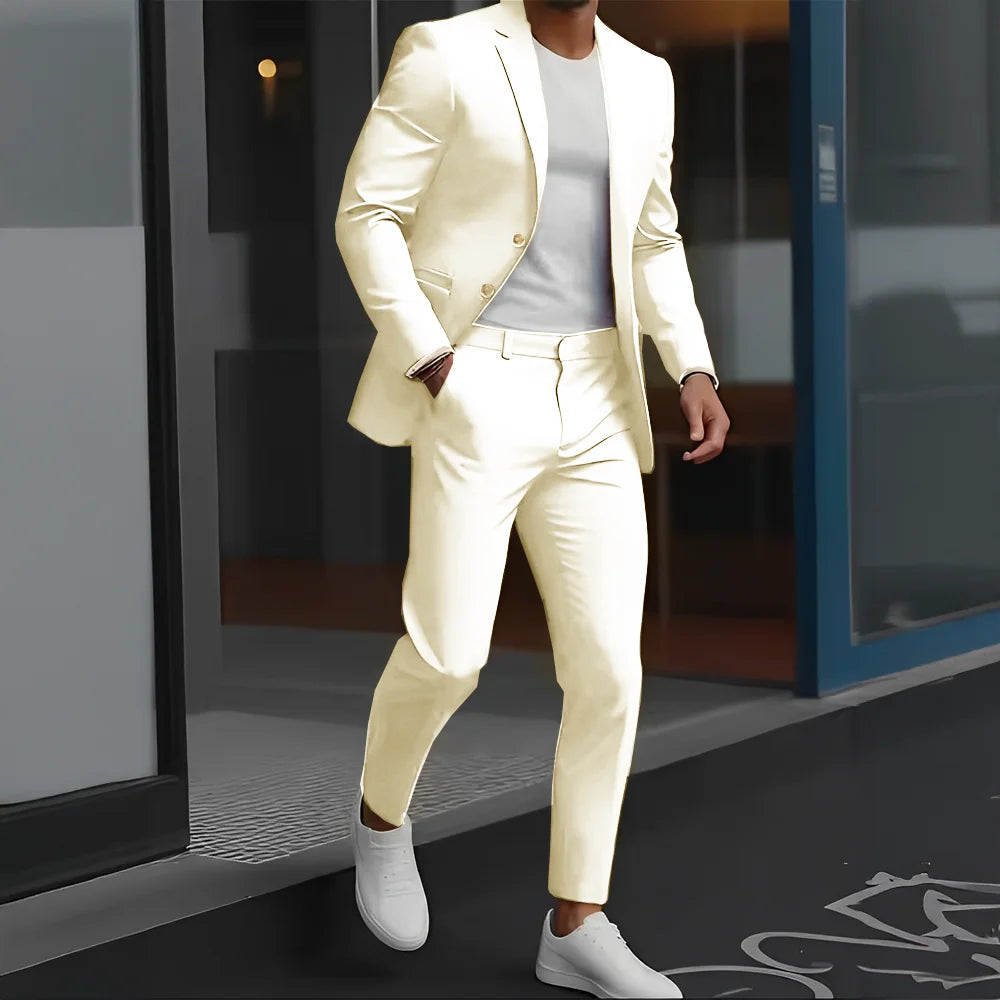 The Victoria Promenade: Loose-Fit Wool Formal Suit