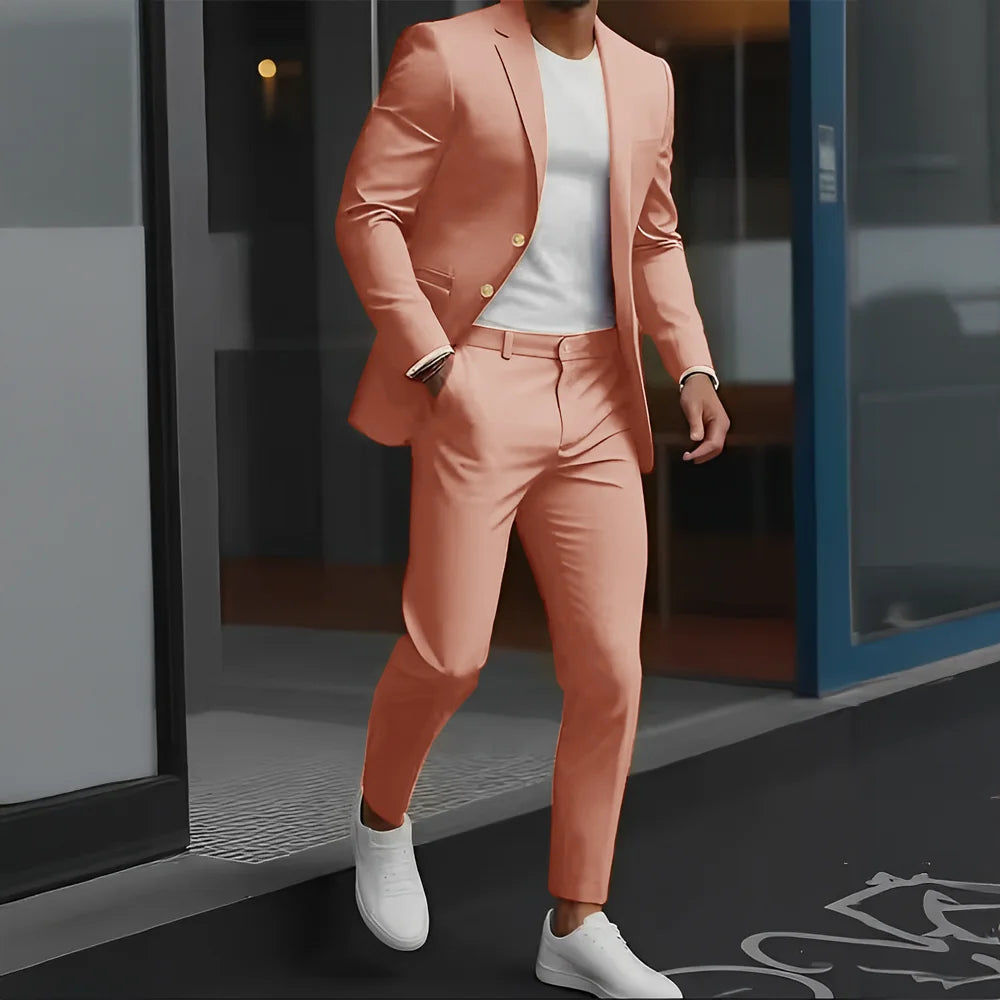 The Victoria Promenade: Loose-Fit Wool Formal Suit