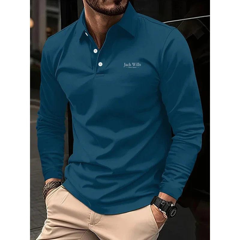 The Signature Crest: Long Sleeve Embroidered Polo