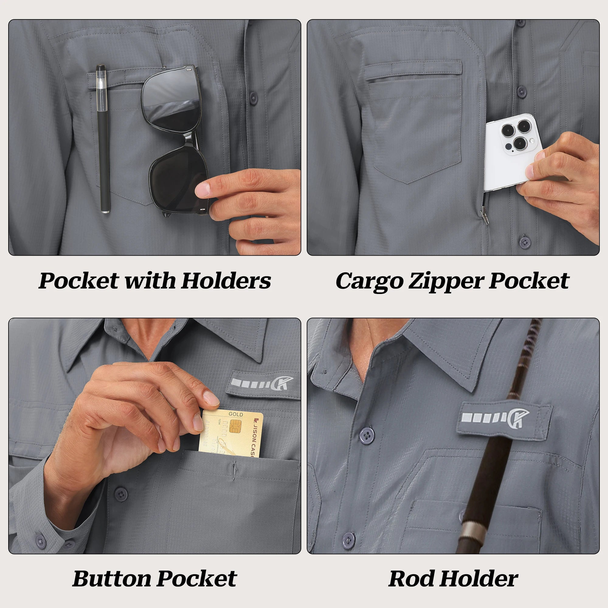 The Coastal Navigator: UPF 50+ Tactical Fishing Shirt