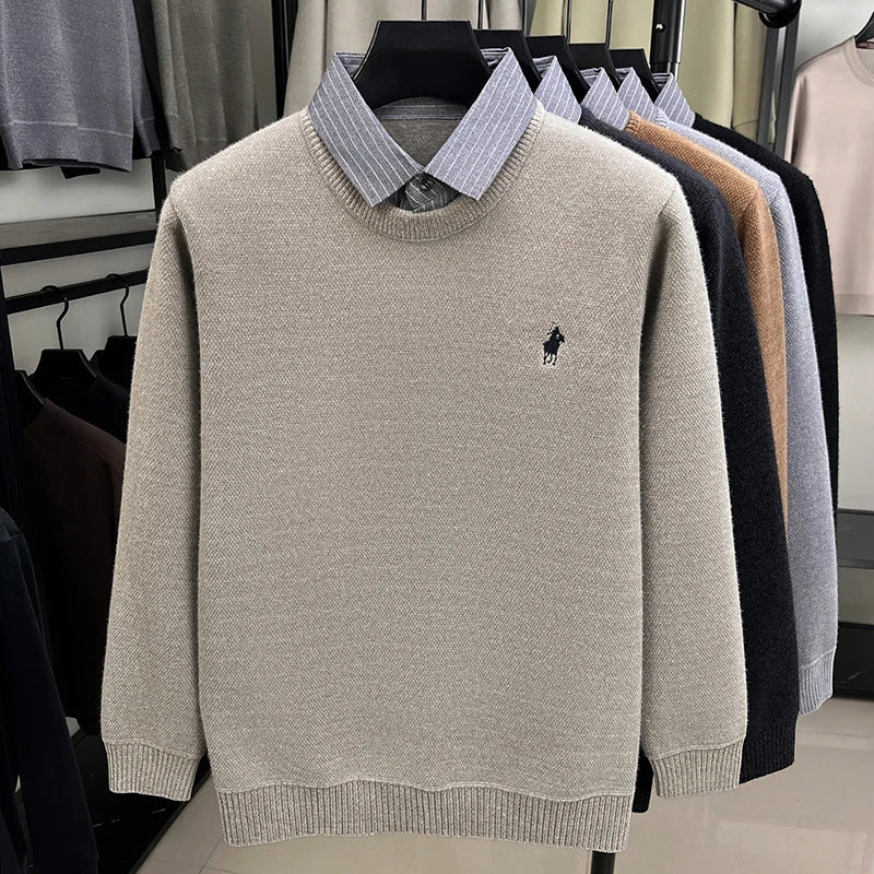 The Dual Heritage: Fake Two-Piece Pullover