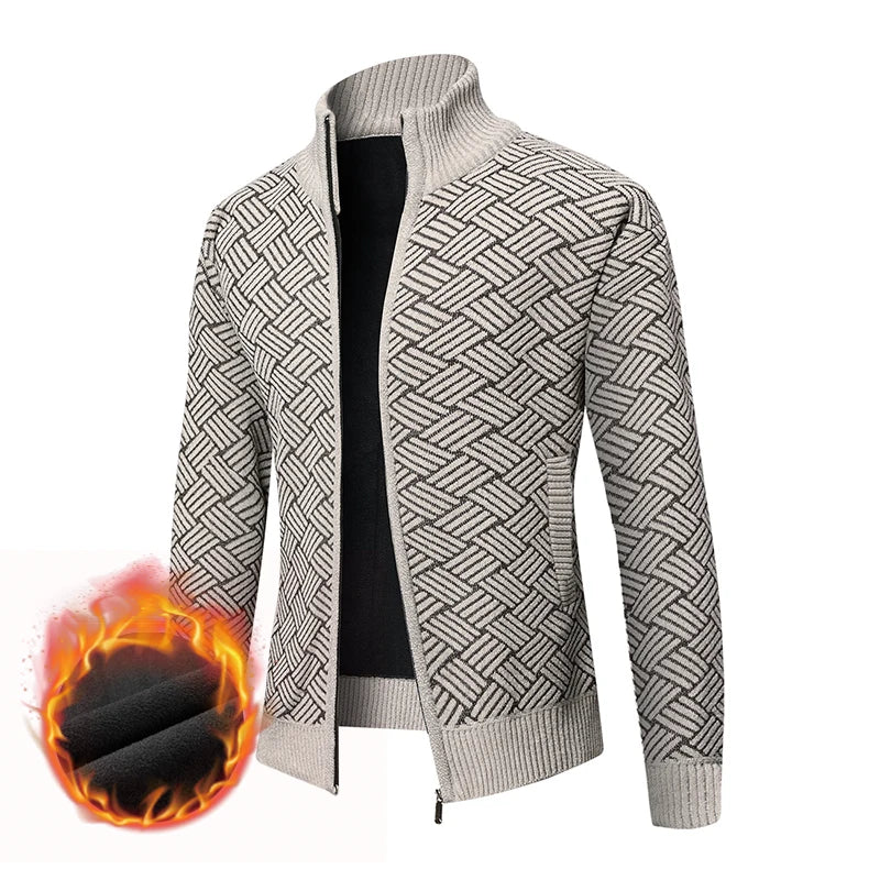 The Tokyo Loft: Thick Velvet Zip Cardigan