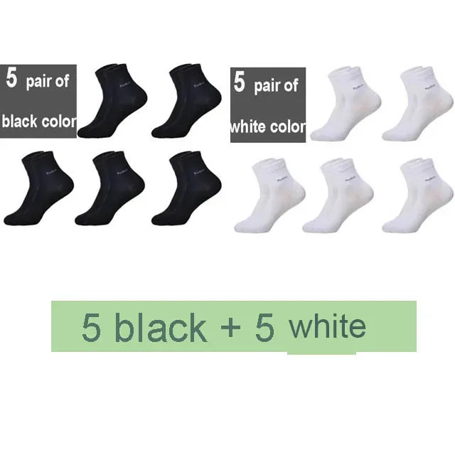 The Bamboo Cloud: 10-Pair Executive Crew Sock Set