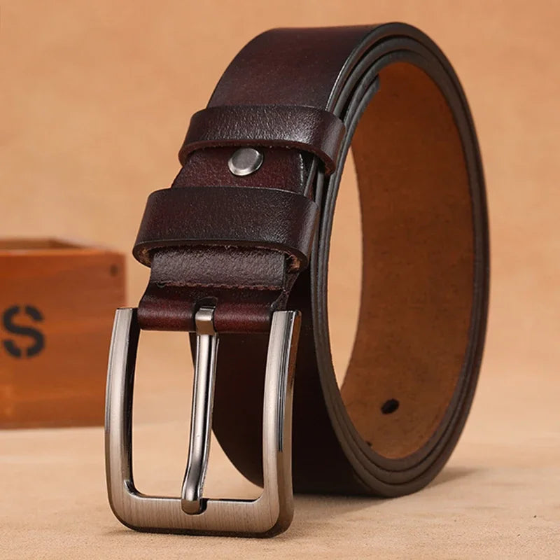 The Titan Heritage: Genuine Leather Plus-Size Belt