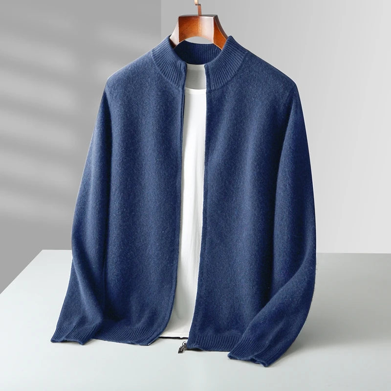 The Alpine Core: 100% Merino Zip Cardigan