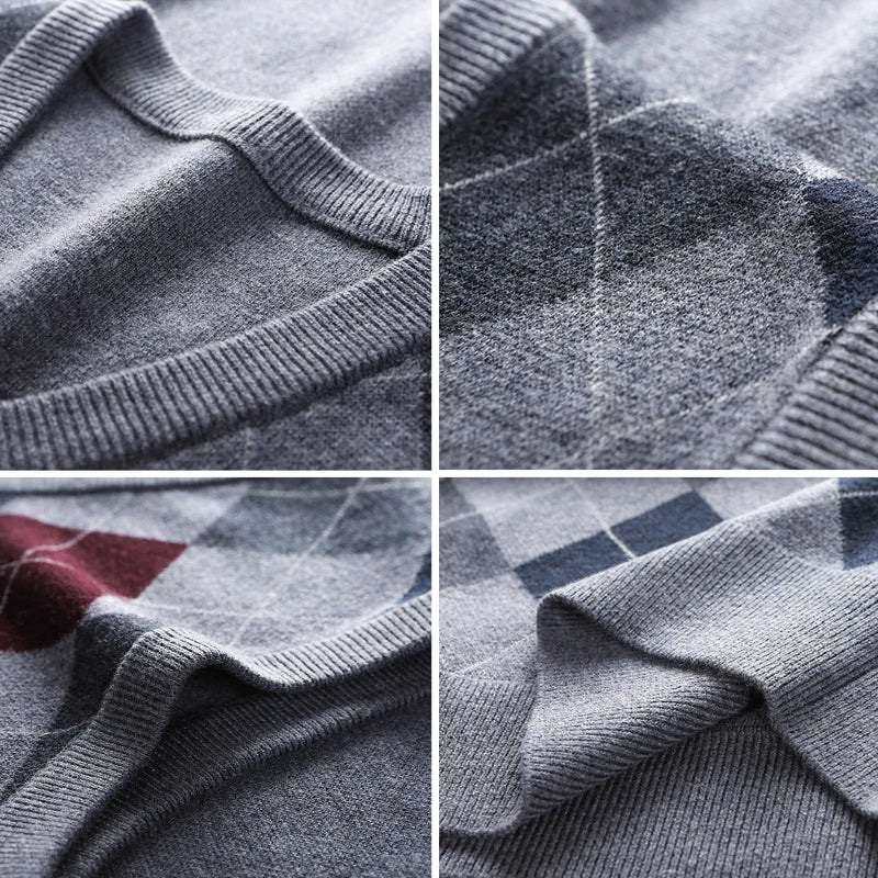 The Seoul Scholar: Argyle Plaid Knitted Vest