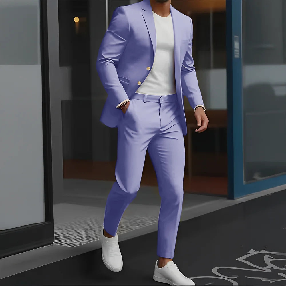 The Victoria Promenade: Loose-Fit Wool Formal Suit