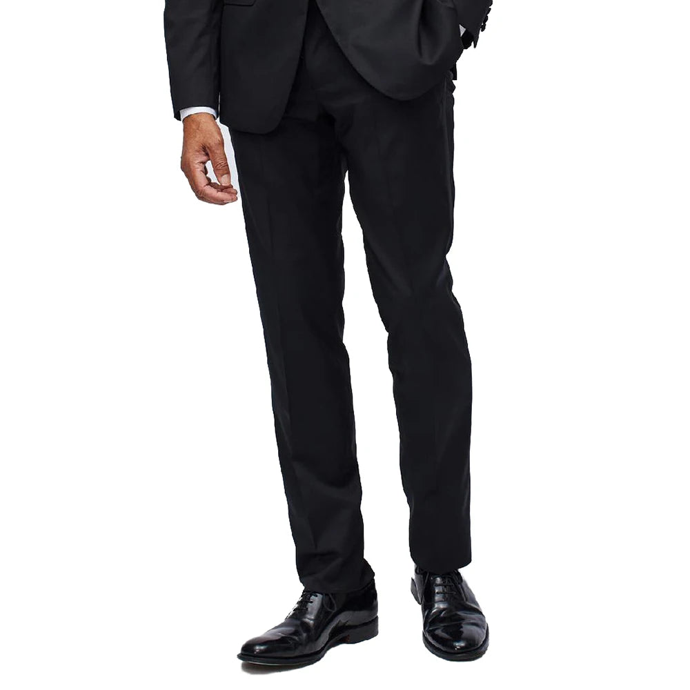 The Obsidian Elite: Luxury Super 120 Wool Tuxedo