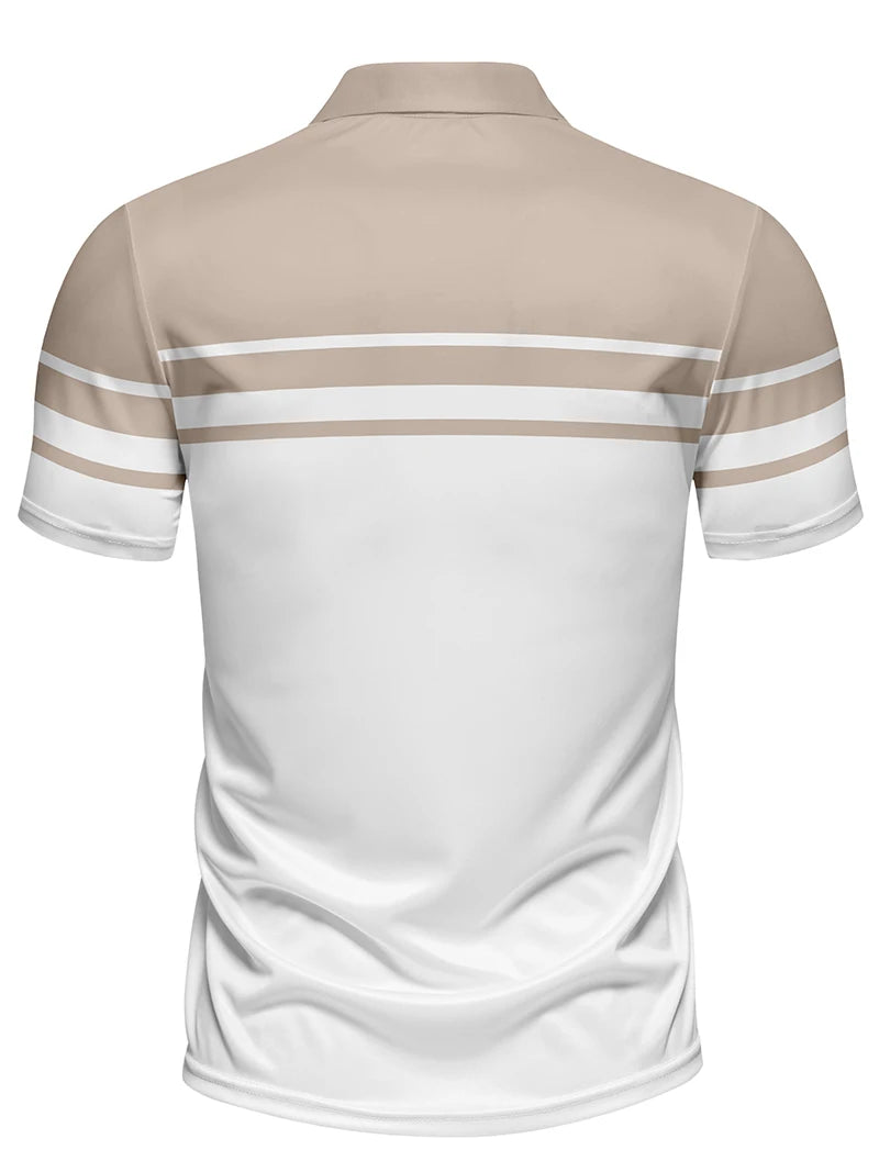The Coastal Pulse: Striped Heritage Polo