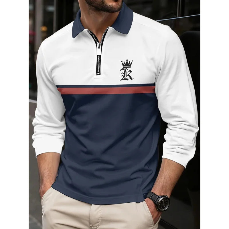 The Geometric Prime: Digital Print Polo