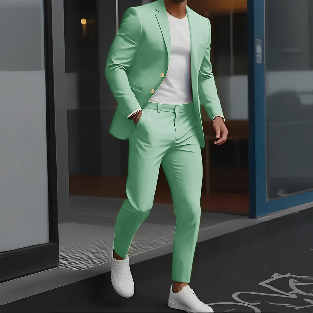 The Victoria Promenade: Loose-Fit Wool Formal Suit