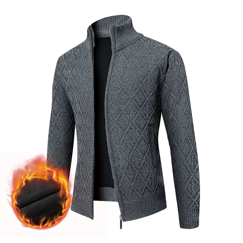 The Tokyo Loft: Thick Velvet Zip Cardigan