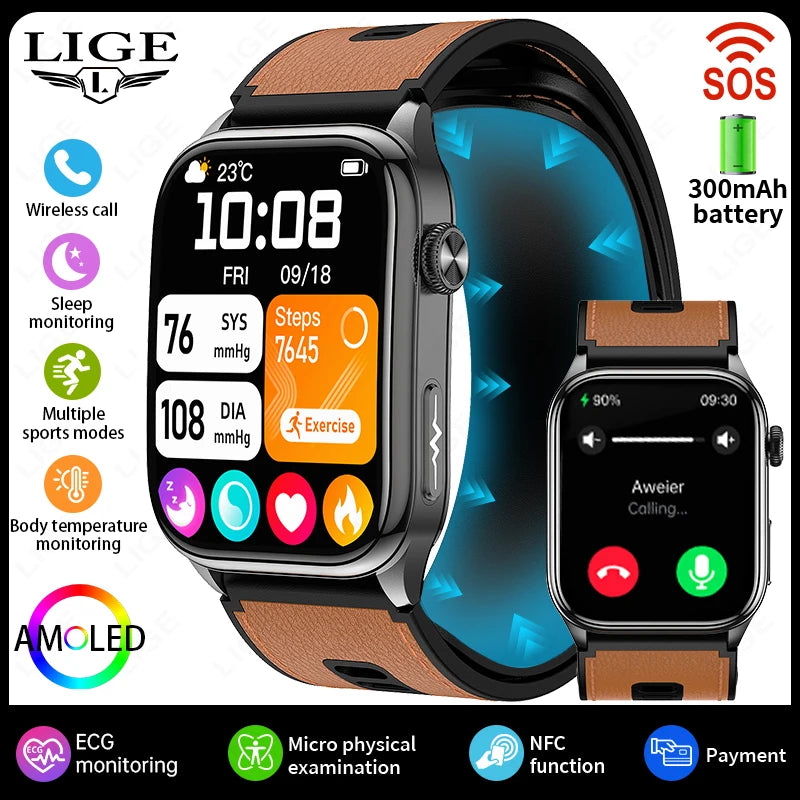 The Apex Connect: 2026 Executive AMOLED Smartwatch with ECG