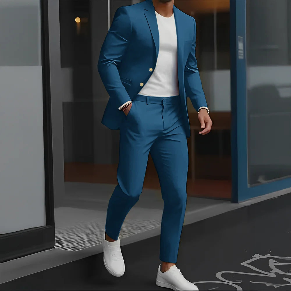 The Victoria Promenade: Loose-Fit Wool Formal Suit