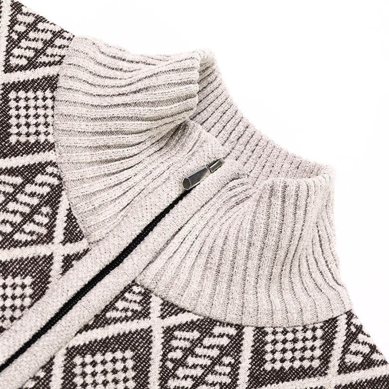 The Tokyo Loft: Thick Velvet Zip Cardigan