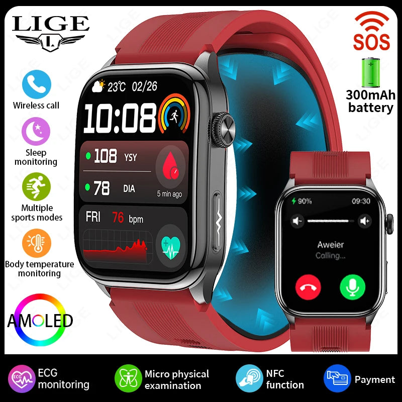 The Apex Connect: 2026 Executive AMOLED Smartwatch with ECG