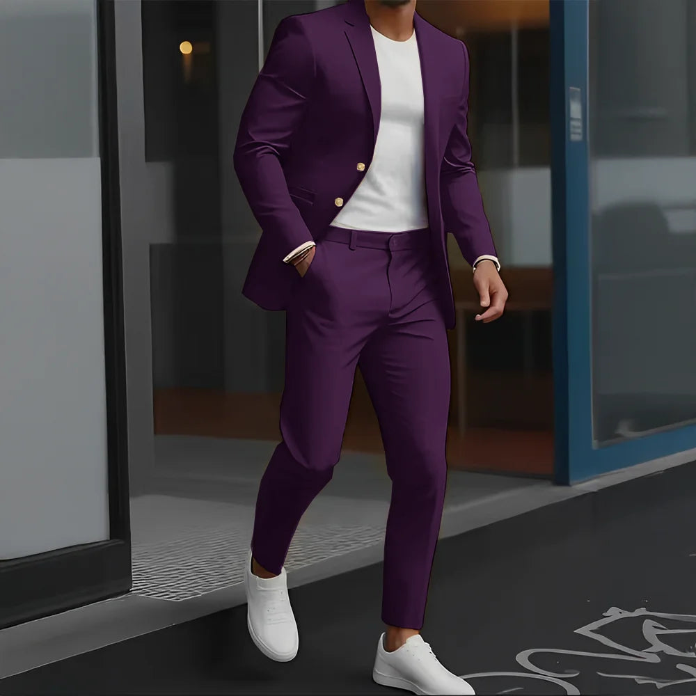 The Victoria Promenade: Loose-Fit Wool Formal Suit