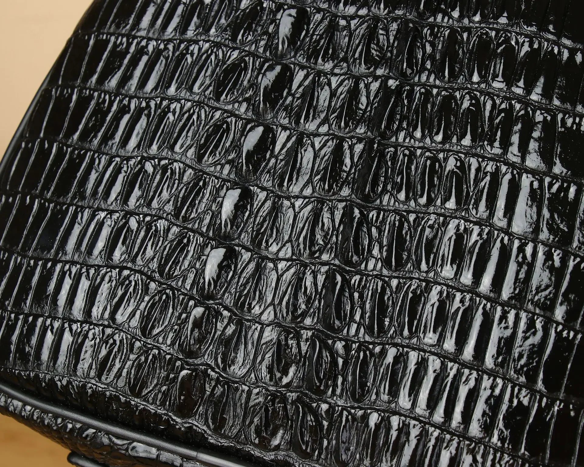 The Apex Voyager: Luxury Alligator-Embossed Leather Duffle