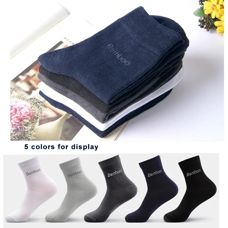 The Bamboo Cloud: 10-Pair Executive Crew Sock Set
