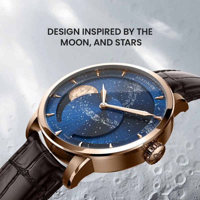 The Celestial Muse: Agelocer Astronomer Moon Phase