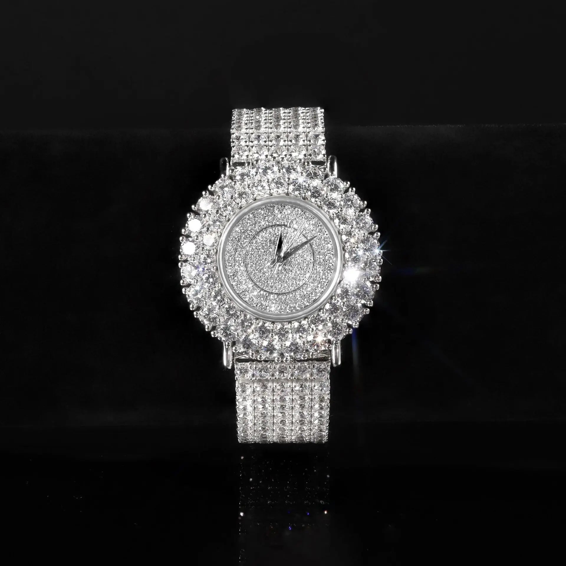 The Silver Luminary: 925 Sterling Silver & Moissanite Limited Edition Watch