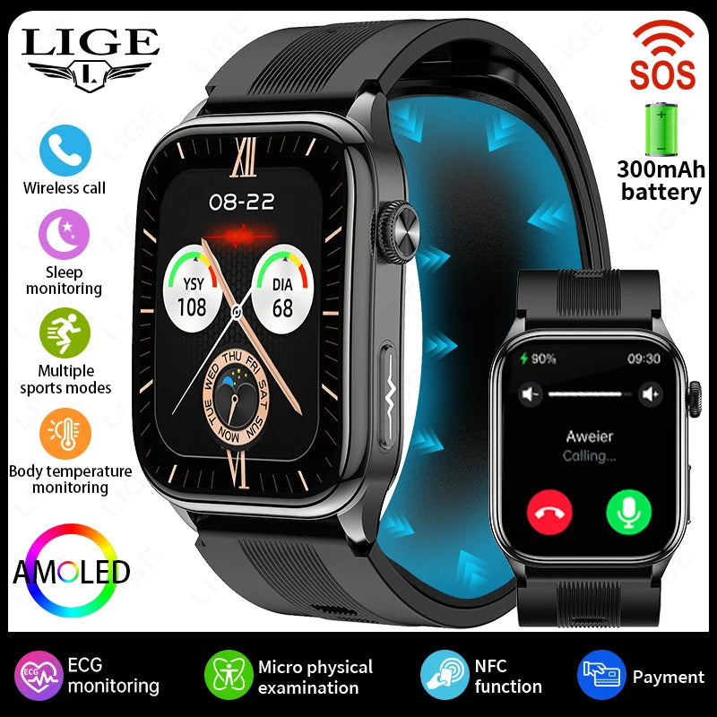 The Apex Connect: 2026 Executive AMOLED Smartwatch with ECG