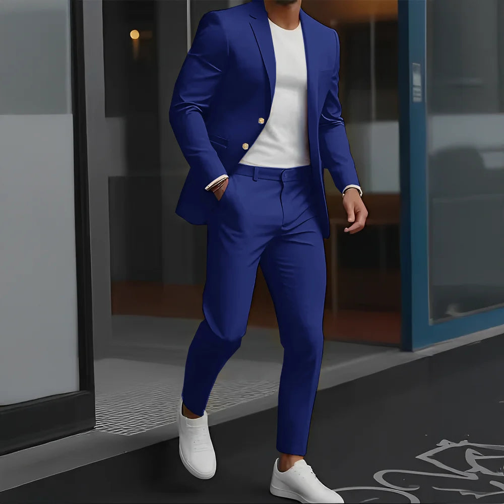 The Victoria Promenade: Loose-Fit Wool Formal Suit