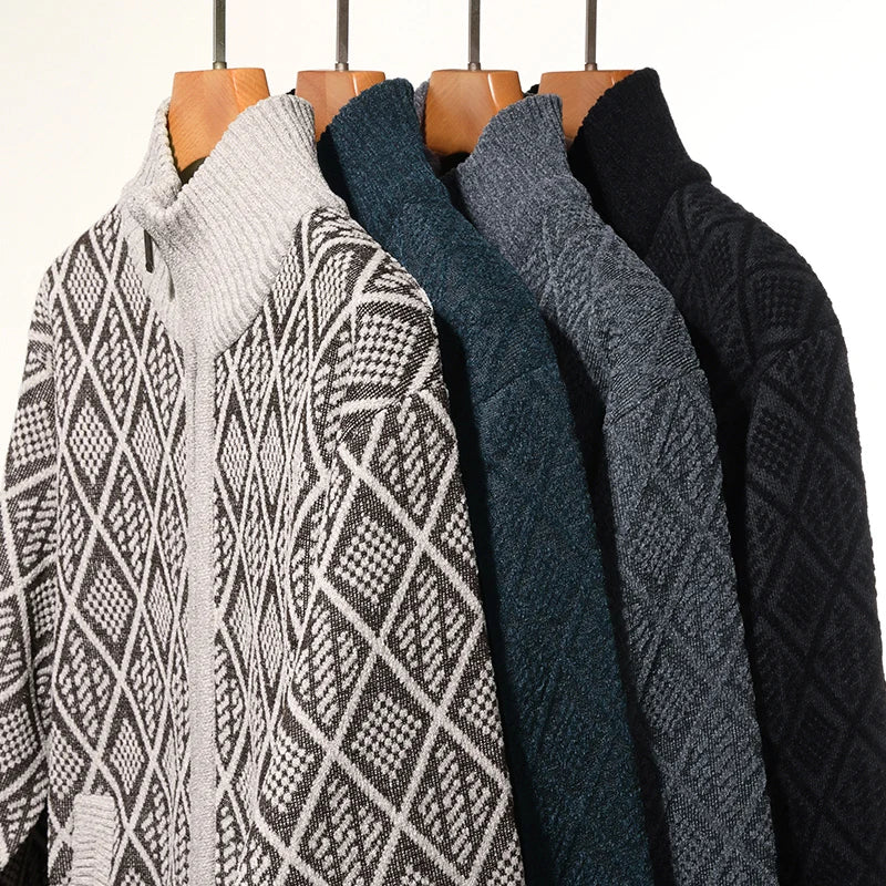 The Tokyo Loft: Thick Velvet Zip Cardigan