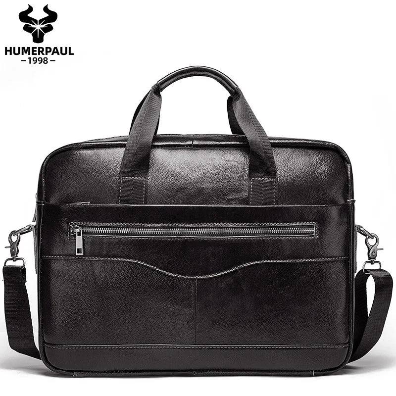 The Continental Executive: Humerpaul Genuine Leather Briefcase