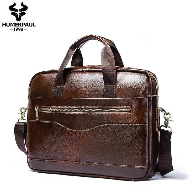 The Continental Executive: Humerpaul Genuine Leather Briefcase