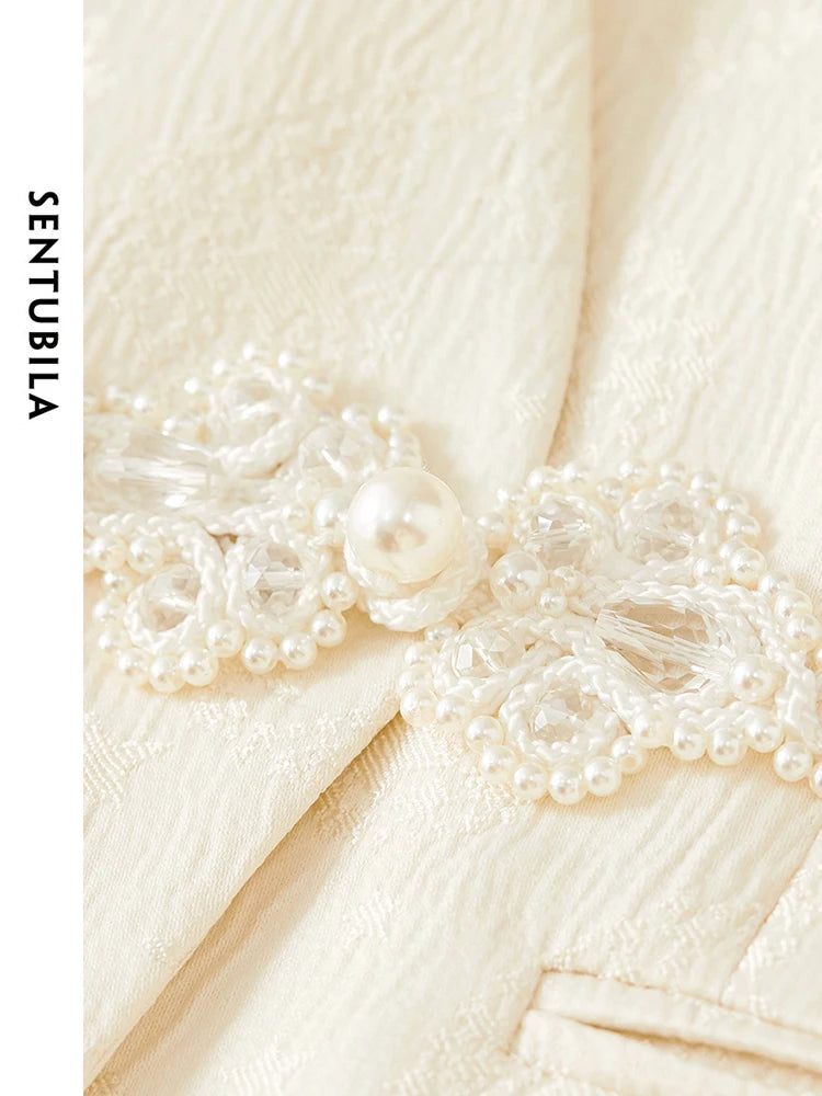 The Empress Jacquard: Sentubila Mandarin-Inspired Skirt Suit