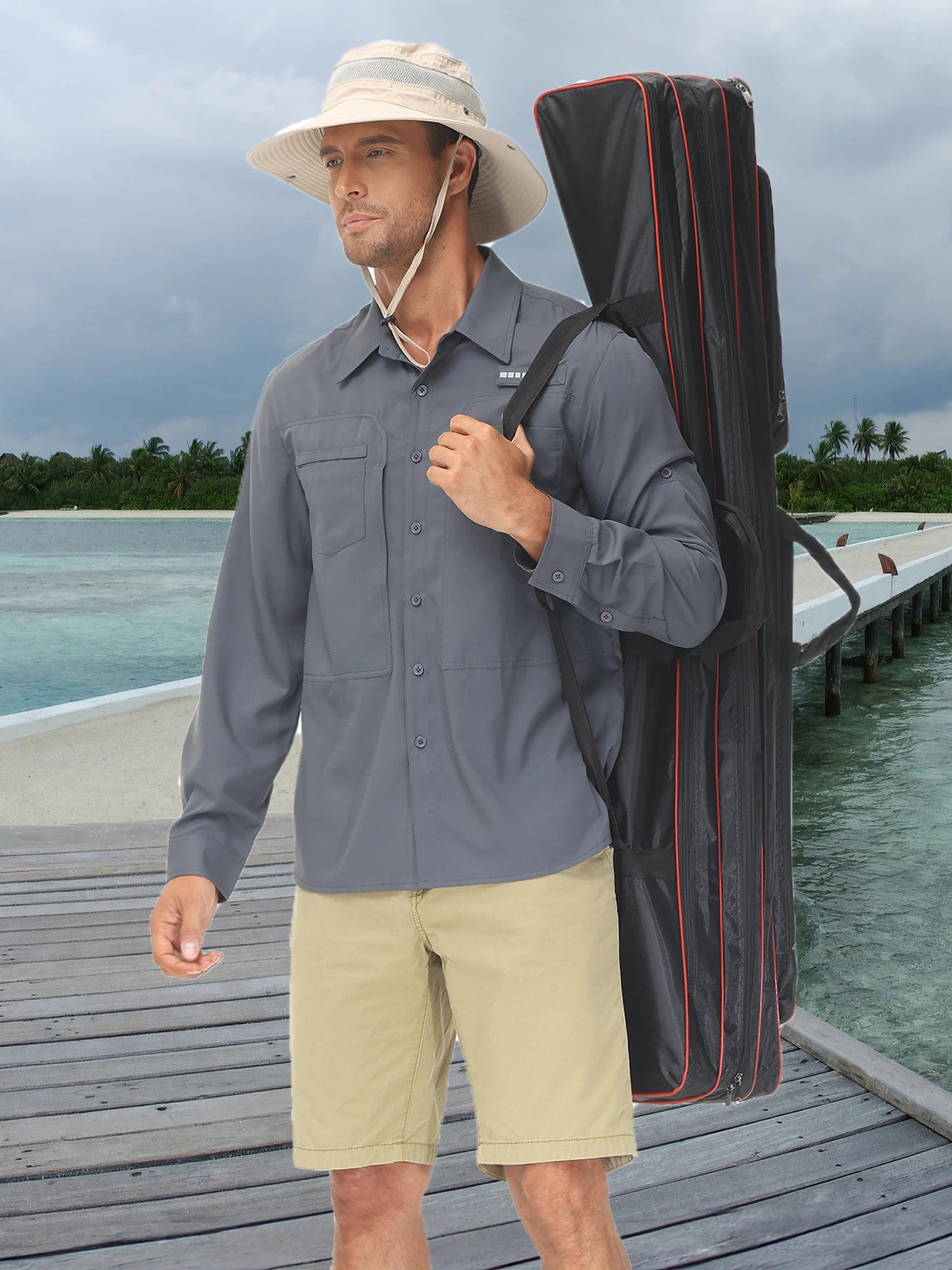 The Coastal Navigator: UPF 50+ Tactical Fishing Shirt