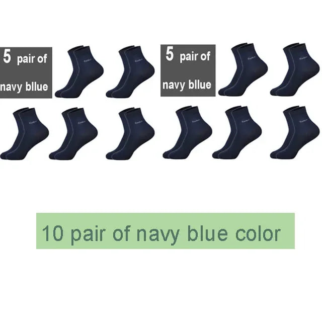 The Bamboo Cloud: 10-Pair Executive Crew Sock Set