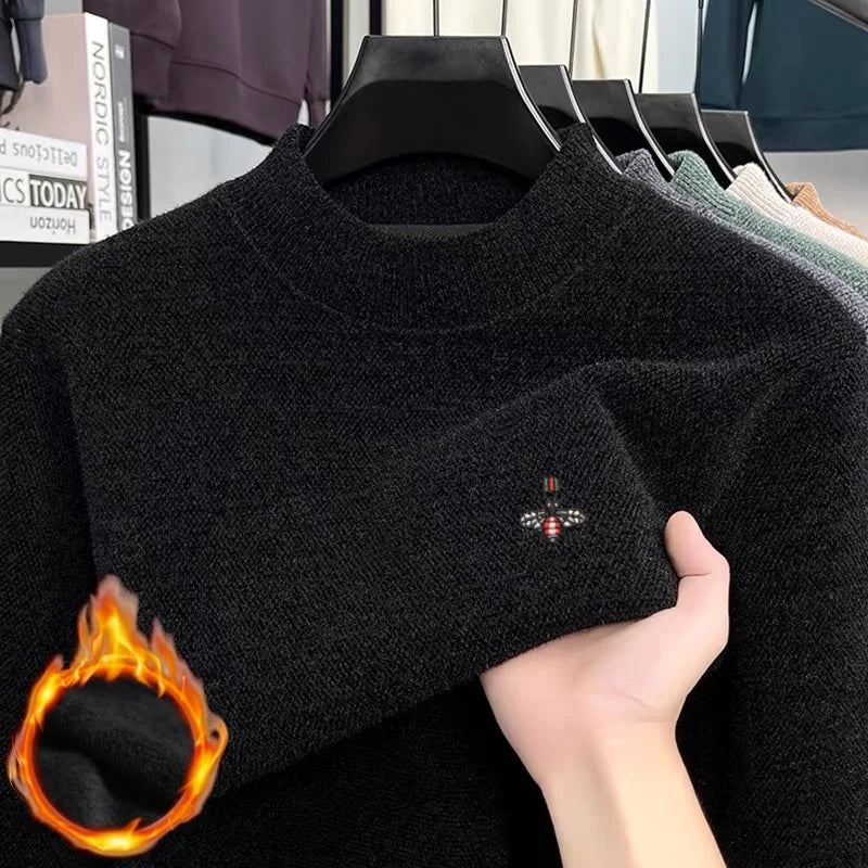The Elite Shield: Thick Fine-Knit Turtleneck