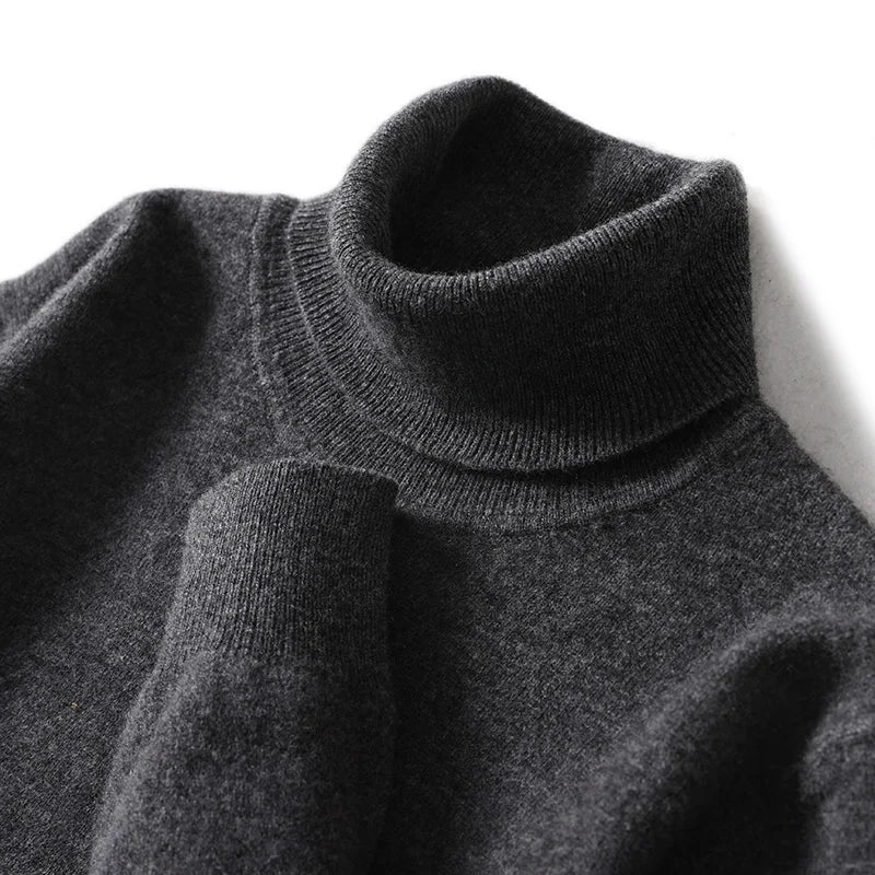 The Essential Zenith: 100% Pure Wool Turtleneck