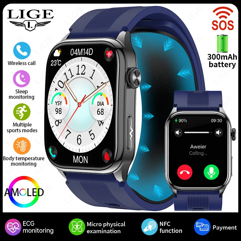 The Apex Connect: 2026 Executive AMOLED Smartwatch with ECG