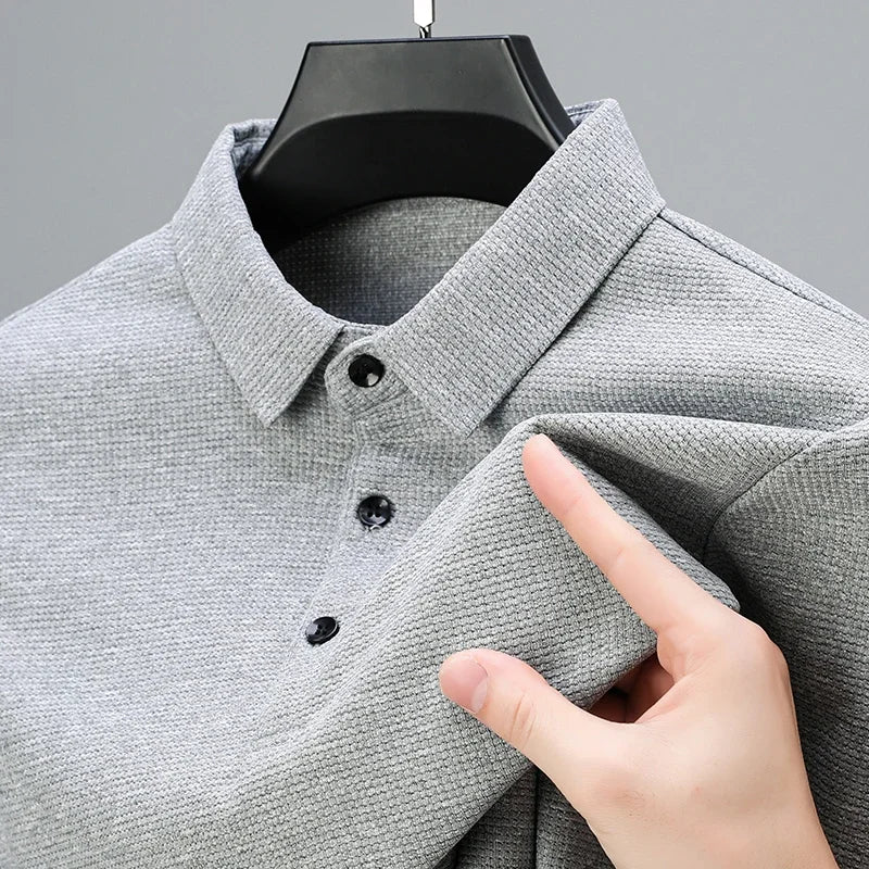 The Executive Versatile: Modern Long Sleeve Polo