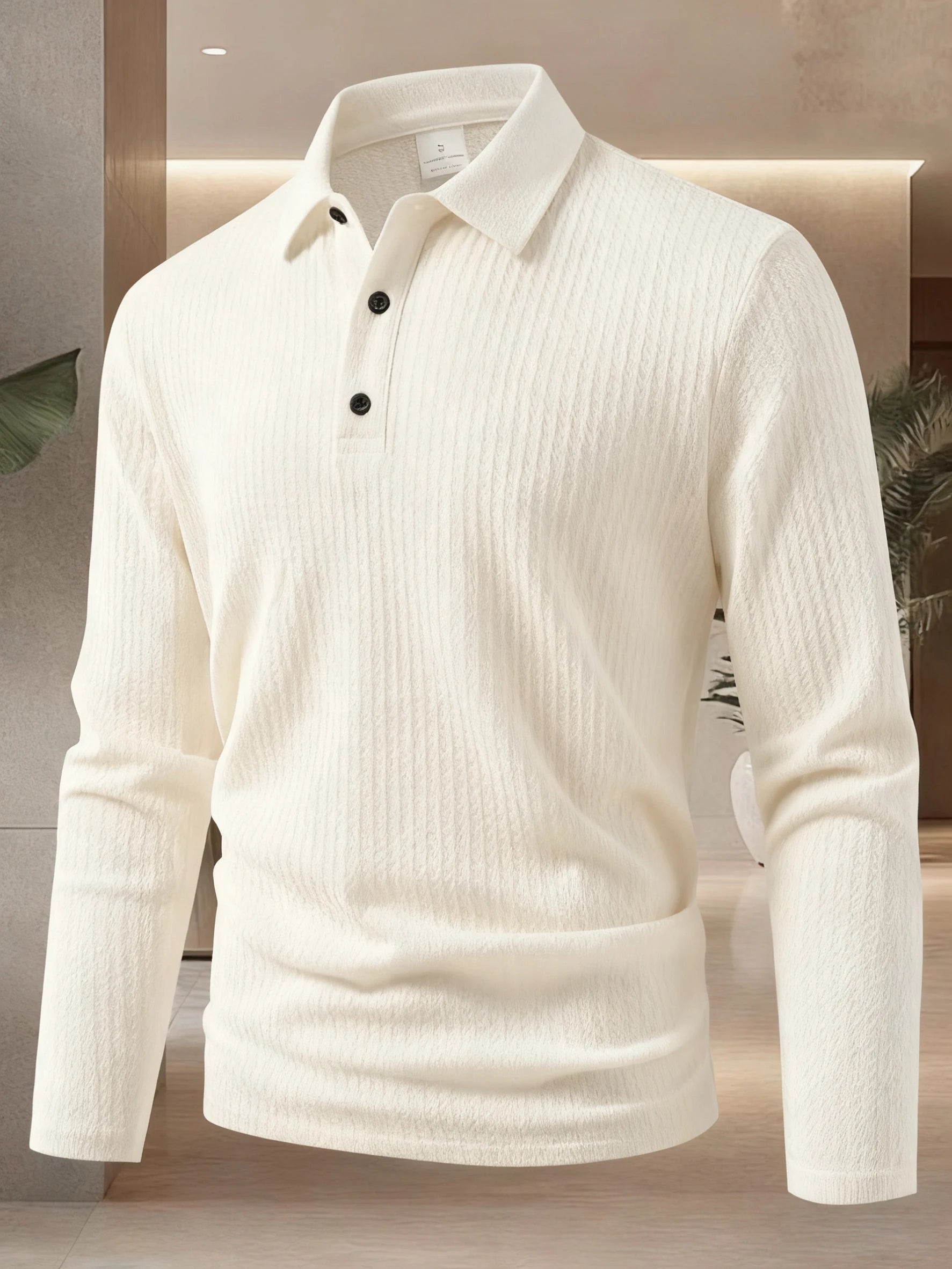 The Corporate Edge: Premium Long-Sleeve Polo