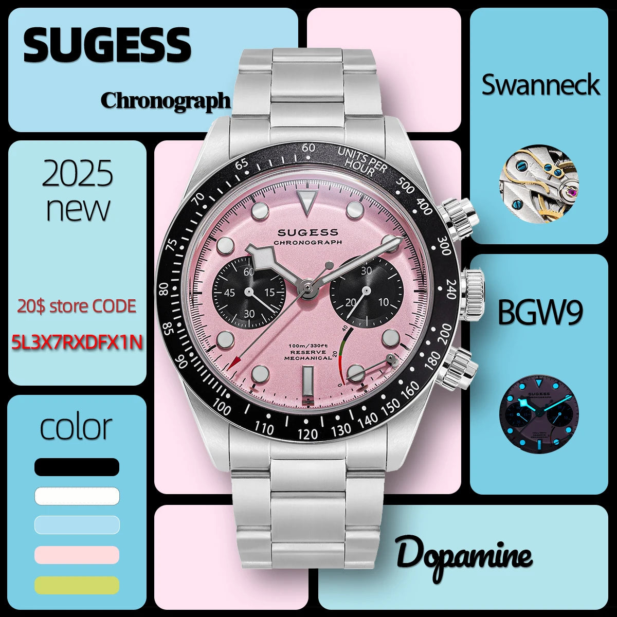 The Dopamine Aviator: Sugess S457 Pilot Chronograph