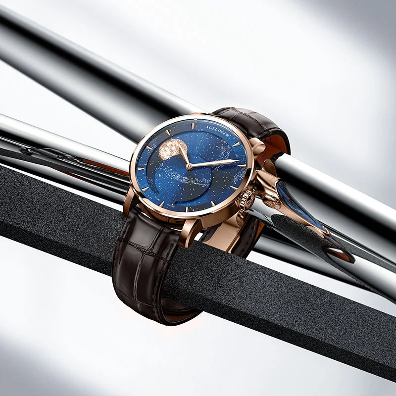 The Celestial Muse: Agelocer Astronomer Moon Phase