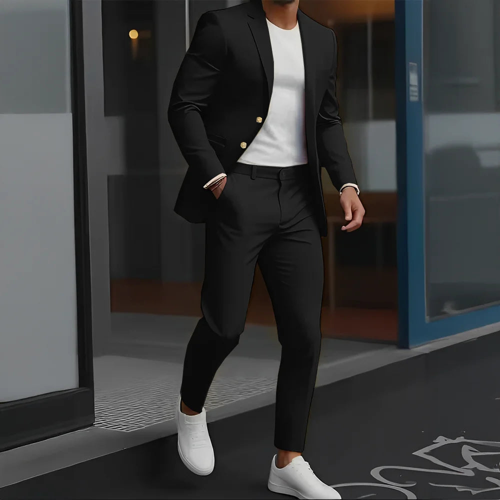 The Victoria Promenade: Loose-Fit Wool Formal Suit
