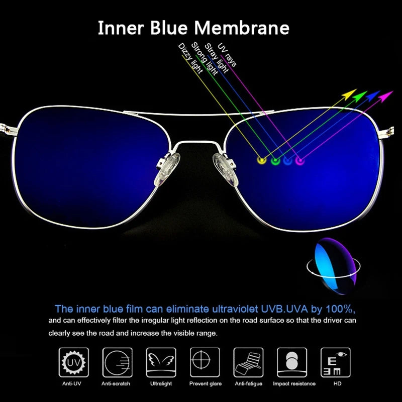 The Aviator Prime: Military-Grade Titanium Sunglasses