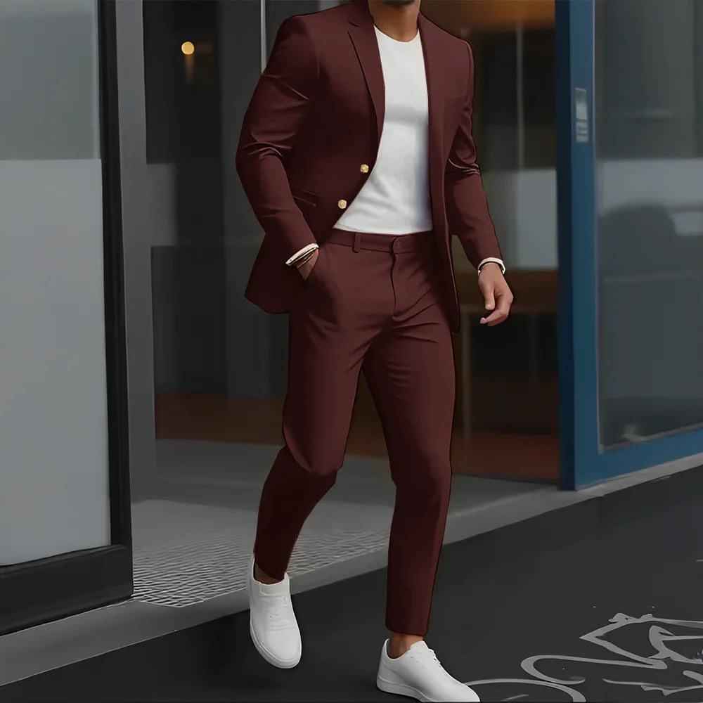 The Victoria Promenade: Loose-Fit Wool Formal Suit