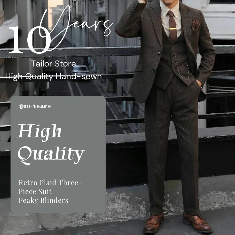 The Shelby Garrison: Peaky Blinders Vintage Plaid Suit